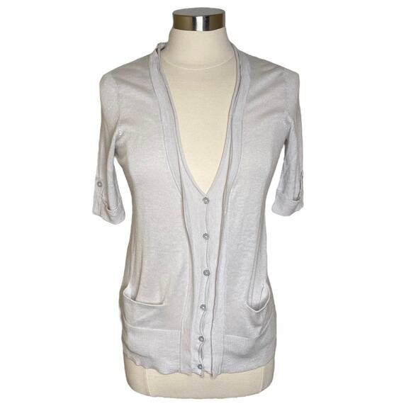 Ann Taylor Loft Button Front Wool Blend Knit Cardigan Sweater Women’s XS New - Picture 1 of 10